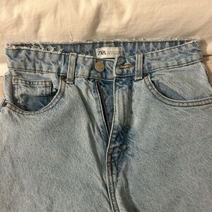 Zara Light Blue Straight Leg Jeans